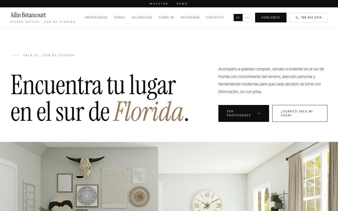 Ailin Betancourt — personalized website demo preview