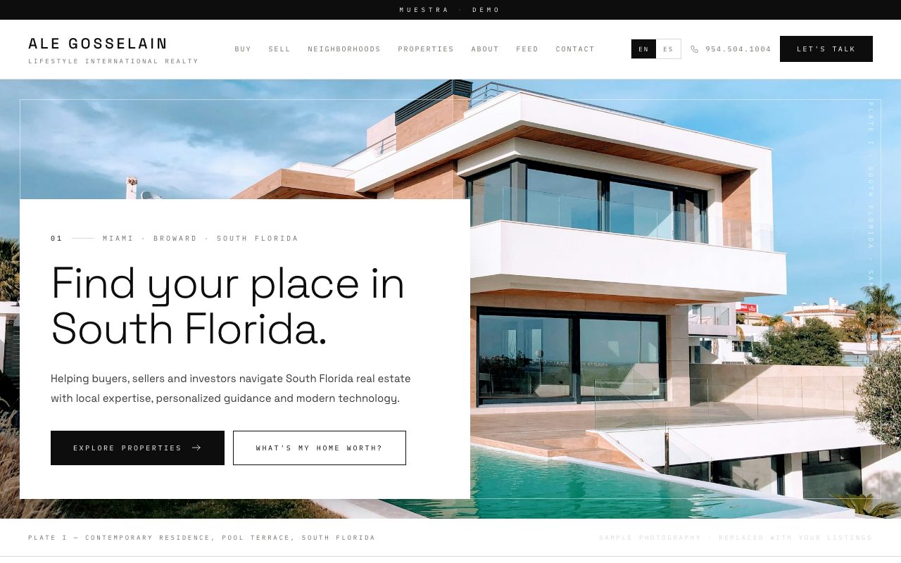 Ale Gosselain — personalized website demo preview