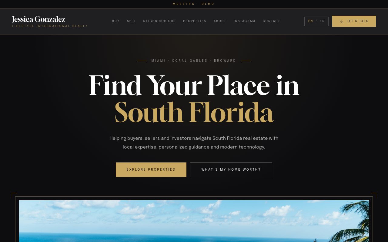 Jessica Gonzalez — personalized website demo preview