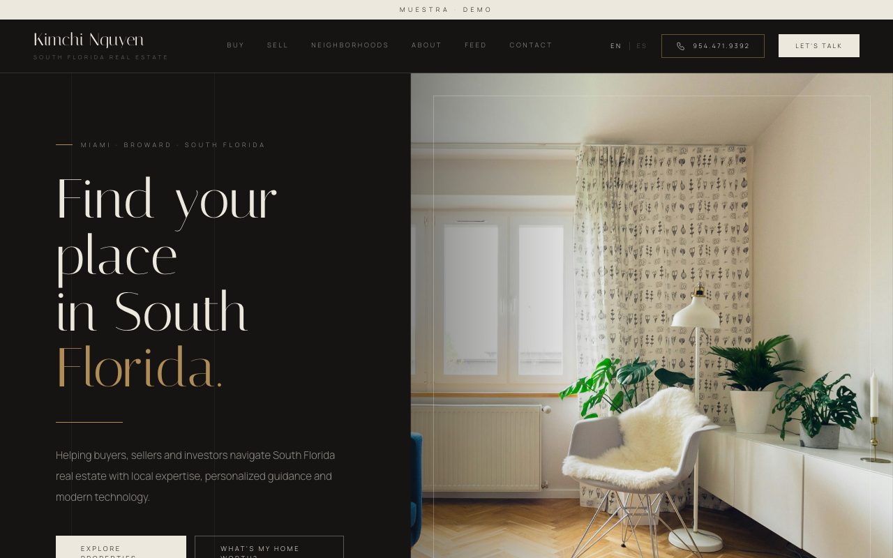 Kimchi Nguyen — personalized website demo preview