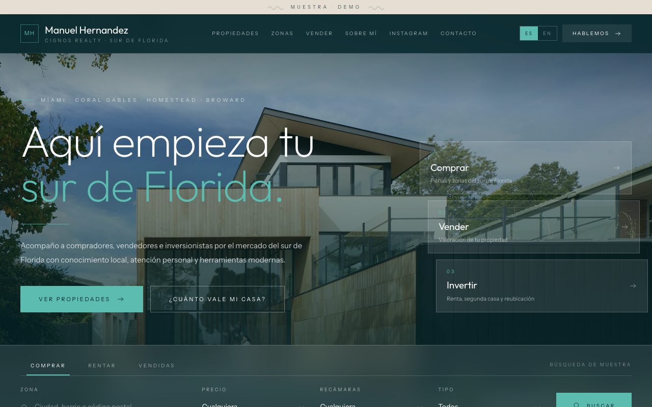 Manuel Hernandez — personalized website demo preview